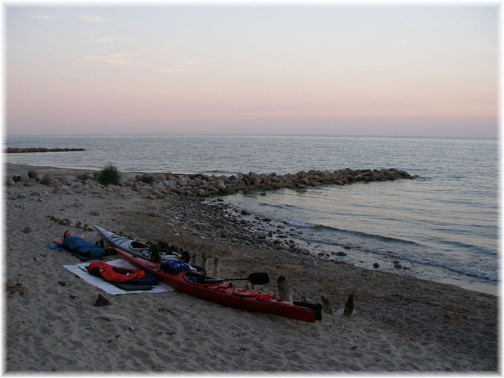 Lager am Strand